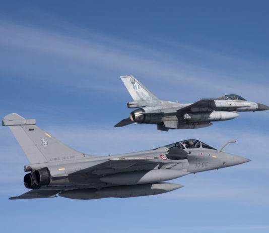 F-16 grec et Rafale